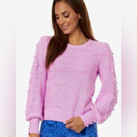 Lilly Pulitzer Pink Crew Neck Sweater NWOT - Picture 1 of 9